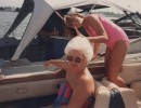 mom in a boat